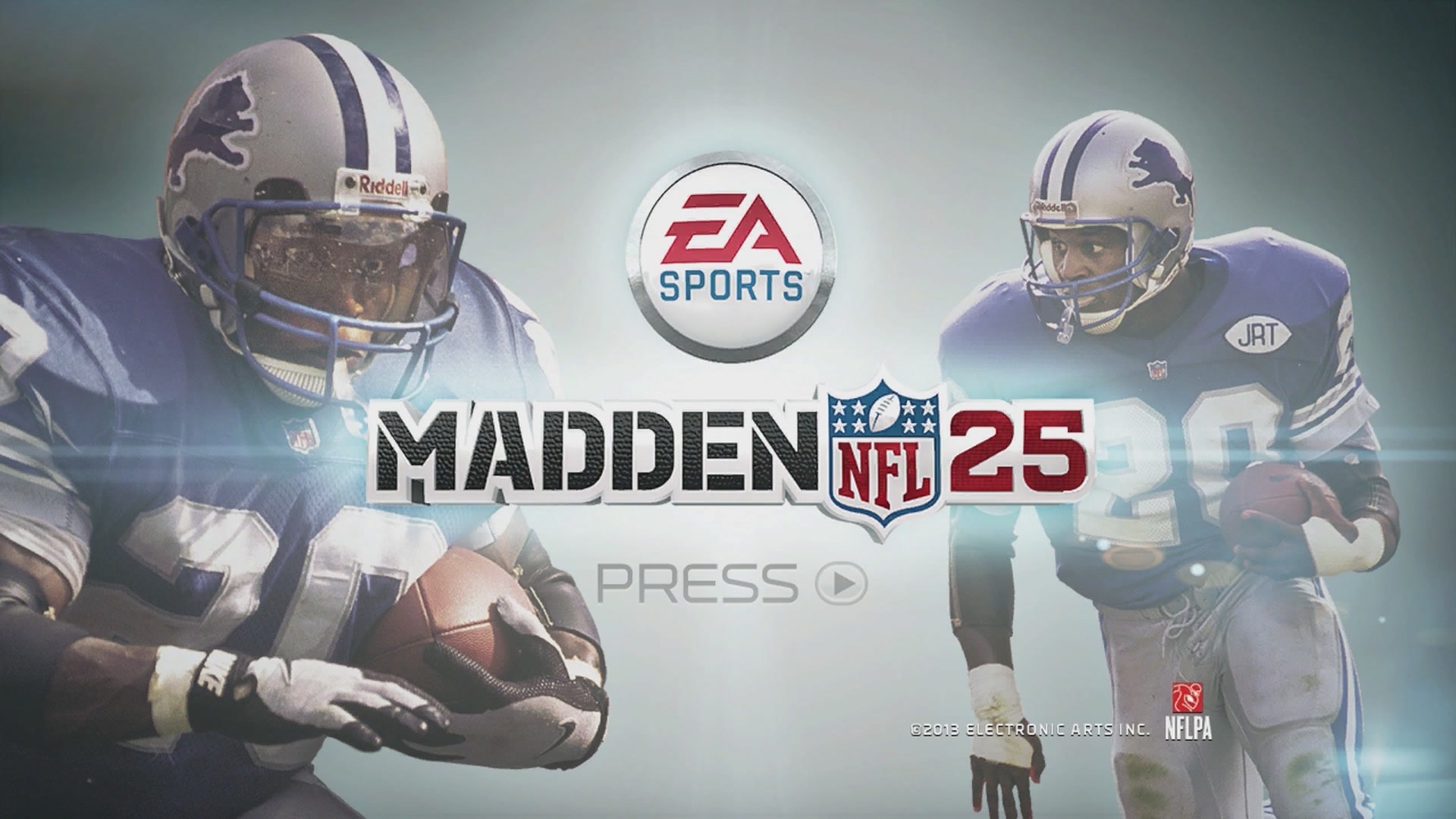 Madden NFL 25 title screen for Xbox 360